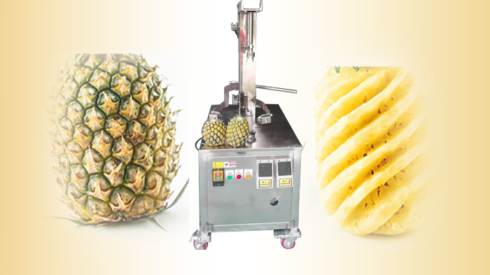Automatic pineapple peeling machine