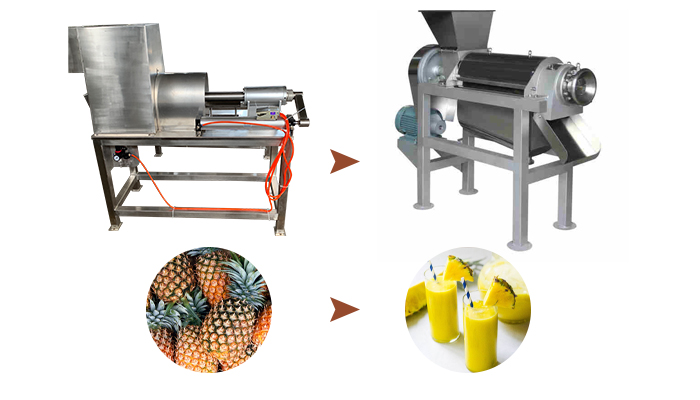 Pineapple juice processing machine