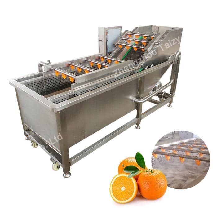orange fruit washing machine