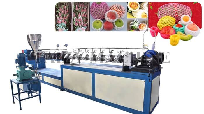 Machine d'extrusion de filets de fruits