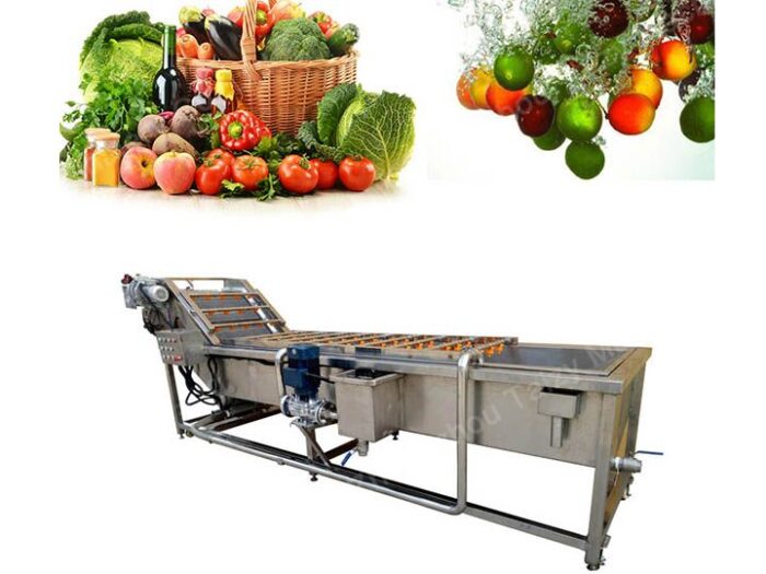 Vegetable and fruit cleaning machine
