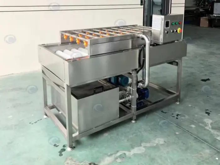 並列ブラシローラー異物除去機