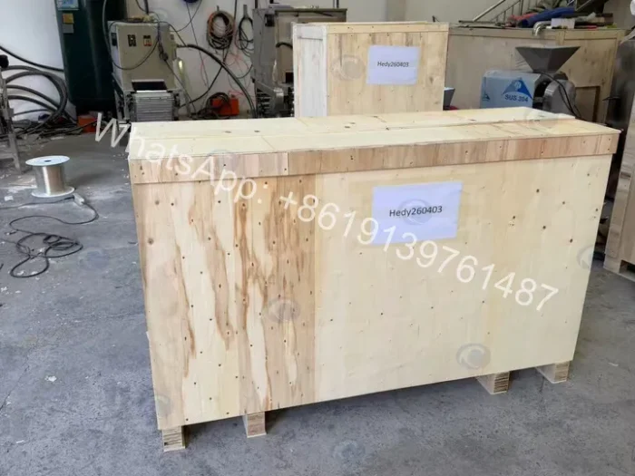 Garlic Peeling Machine and Air Compressor Shipped to France